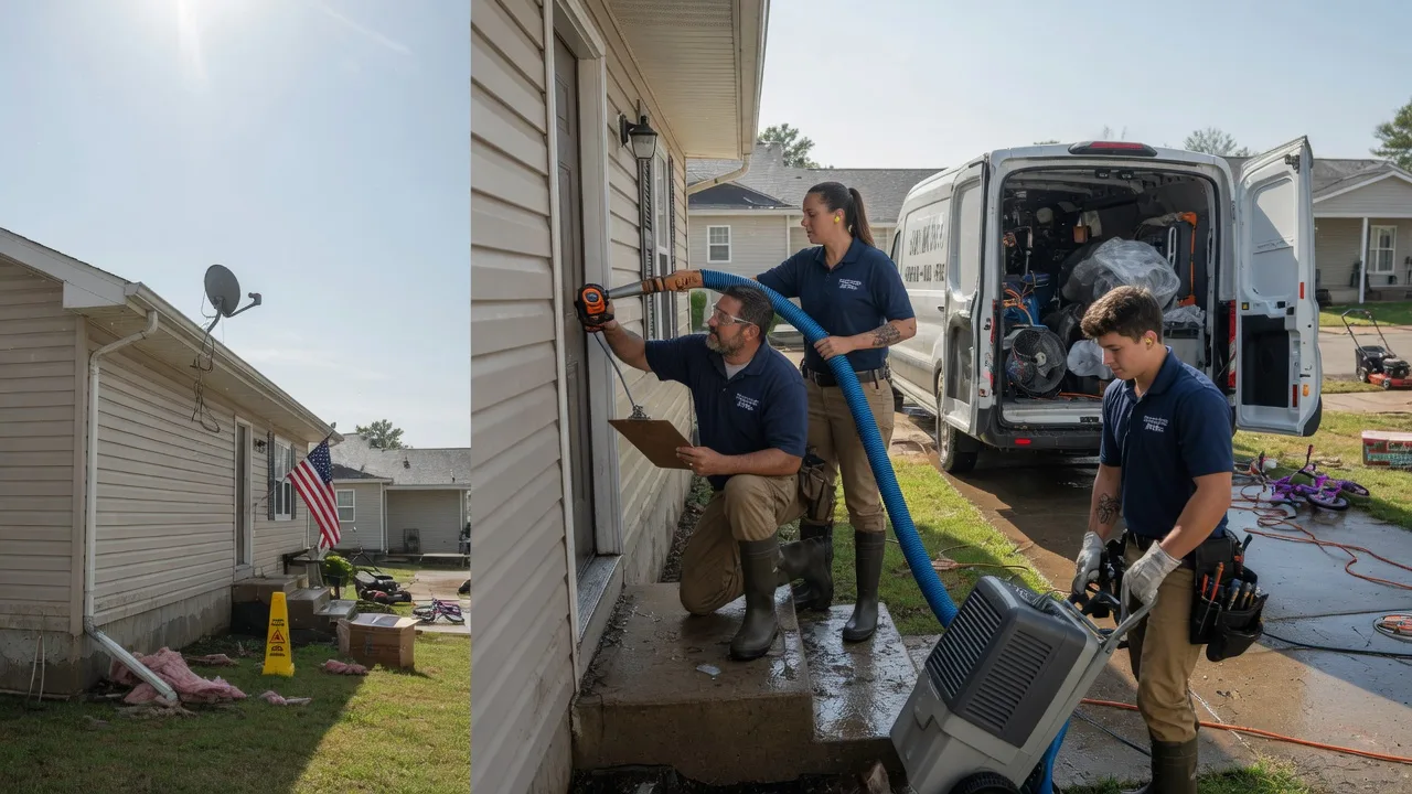 Ceiling Water Damage Restoration in Saint Paul, IN near me